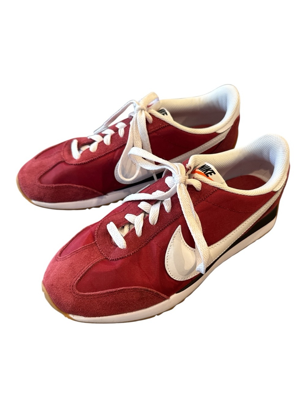 Nike Pacific Team Crimson Retro Nylon Suede Sneakers Size 8.5